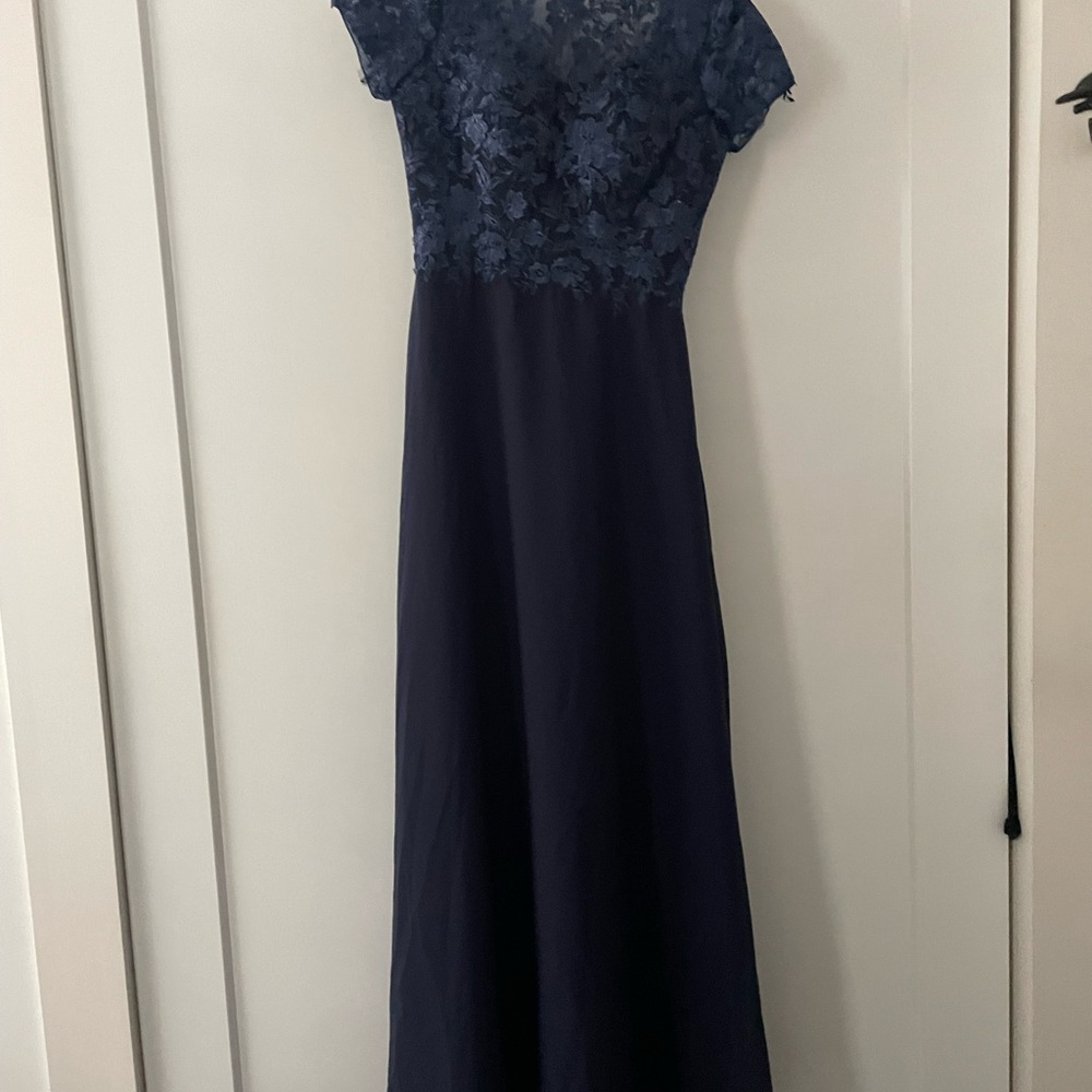 Navy Lace Maxi Dress